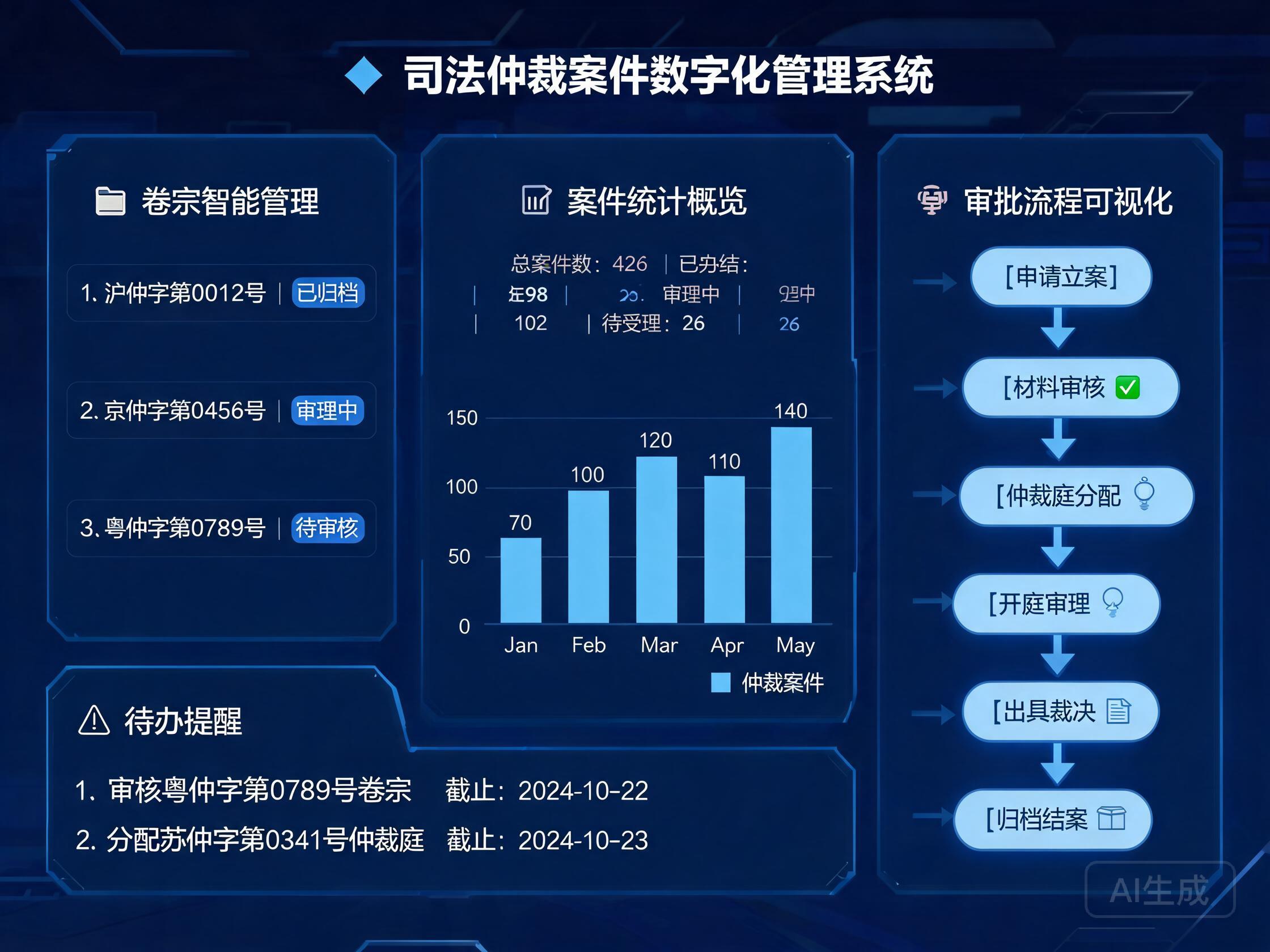 仲裁批量案件智能处理平台