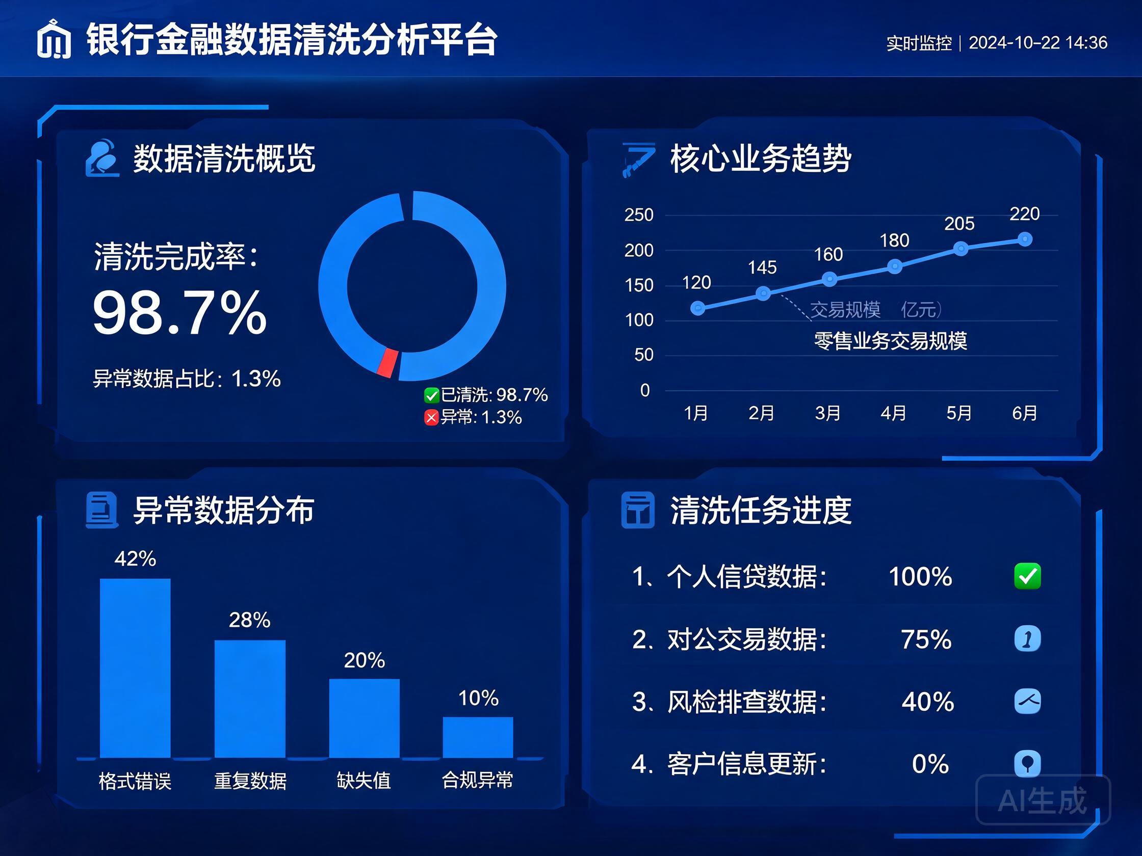银行不良资产数据清洗系统