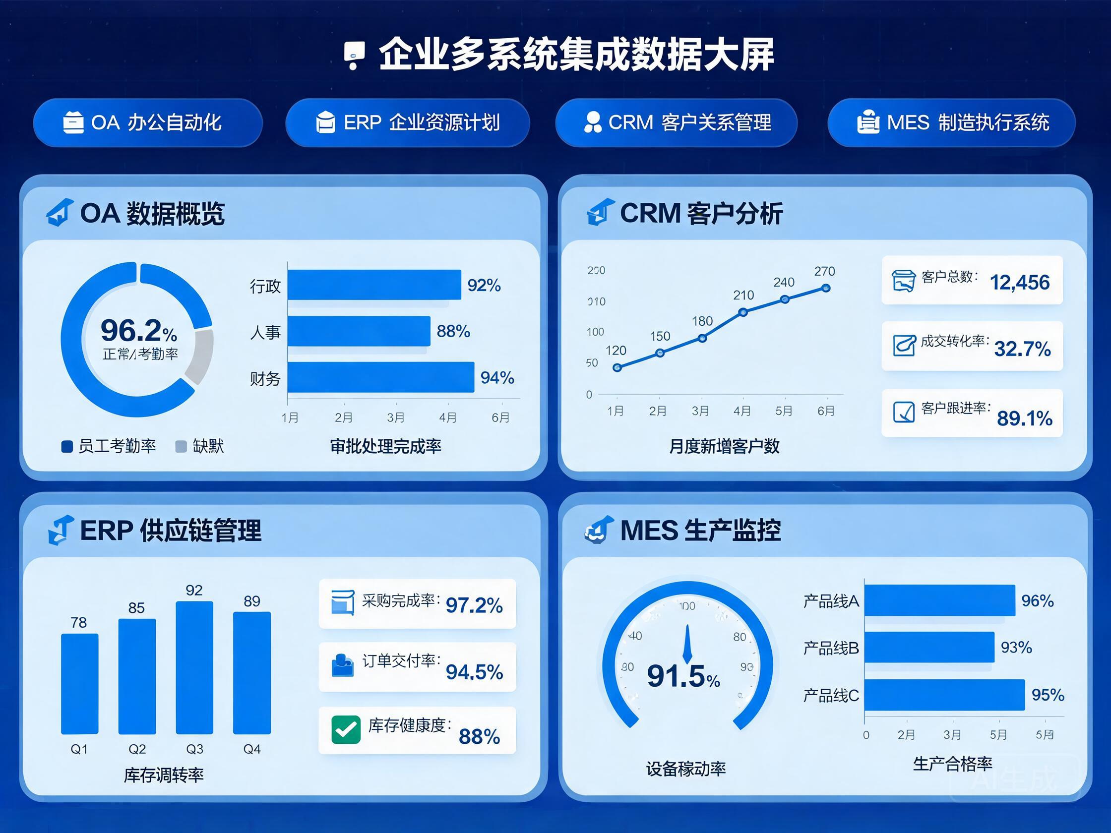 企业内部管理系统定制开发界面